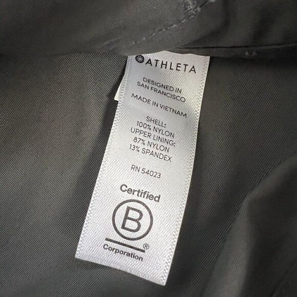 Athleta Rain to Shine Jacket Hooded Charcoal Gray Jacket Women's Size XXS Active - Picture 11 of 11